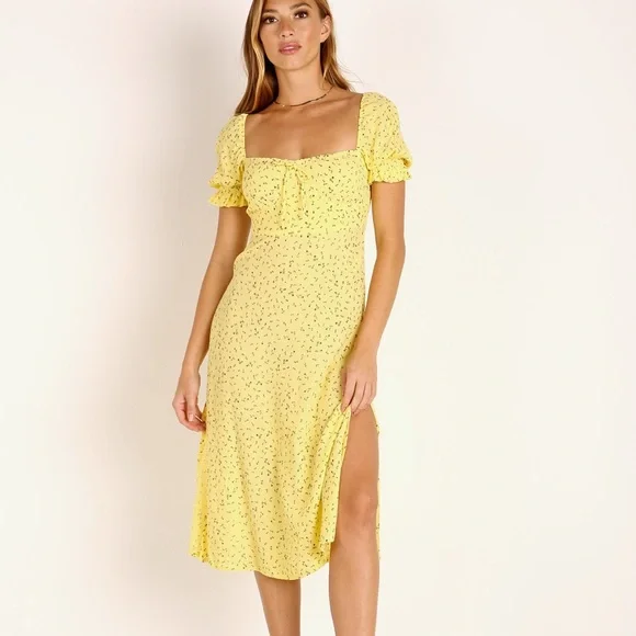 Faithfull the Brand Evelyn Midi Dress La Fica Floral - Picture 2 of 3